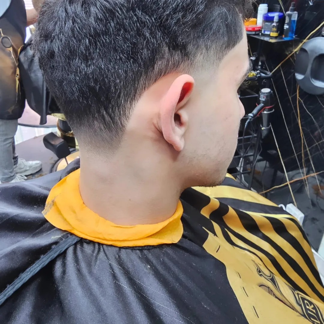Fade met getextureerde bovenkant, zijaanzicht